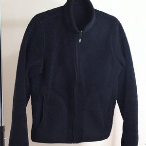 Reversible Fleece Jacket Unbranded size M Women's Black 4 Pockets  Minor Defects